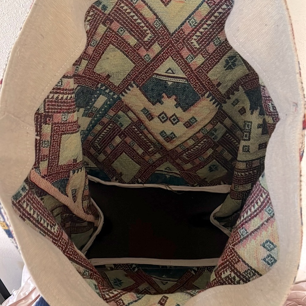 Canvas Pattern Tote Bag - Picture 5 of 10
